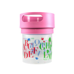 Munchie Mug spill proof snack cup for toddlers 16 oz pink